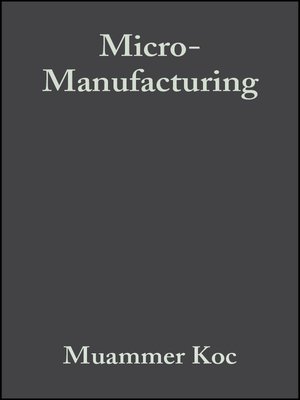 cover image of Micro-Manufacturing